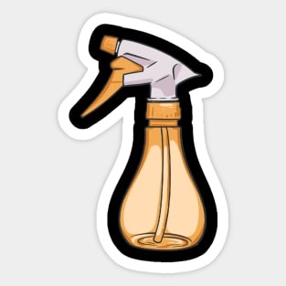 Hair Spray Bottle Hairdresser Bottle Barber Sticker